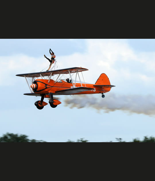 A peine en l'air et d&eacute;j&agrave; en action