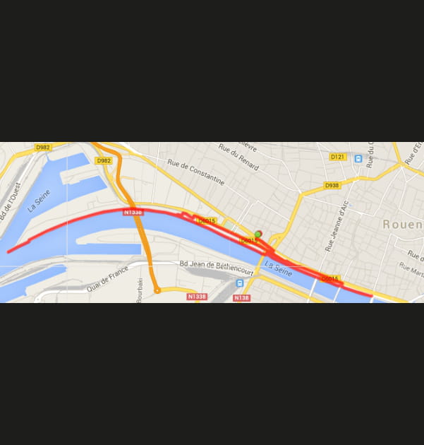 Rouen : les quais de Seine (10,7&nbsp;km)