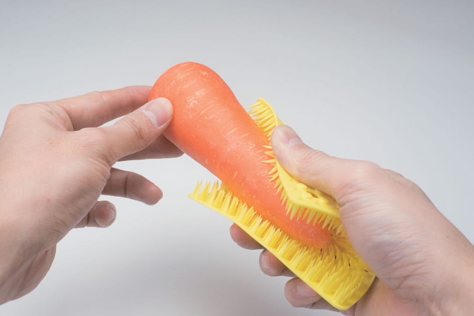 Une brosse pour le nettoyage facile