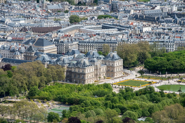 Le jardin du Luxembourg vu de la Tour Montparnasse