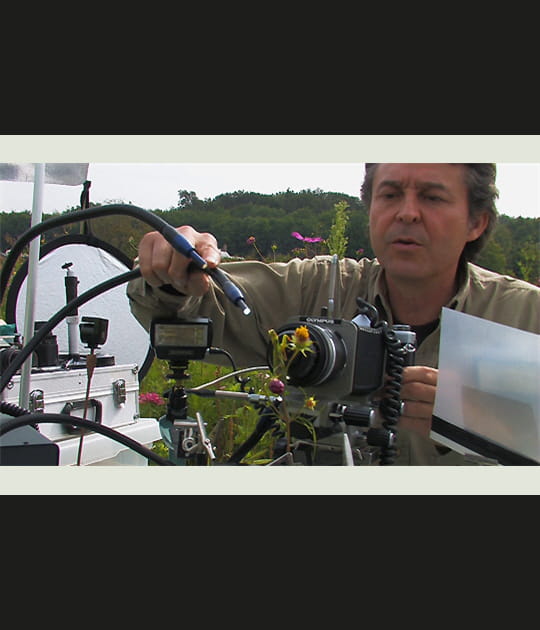 Gilles Martin et son studio photo macro