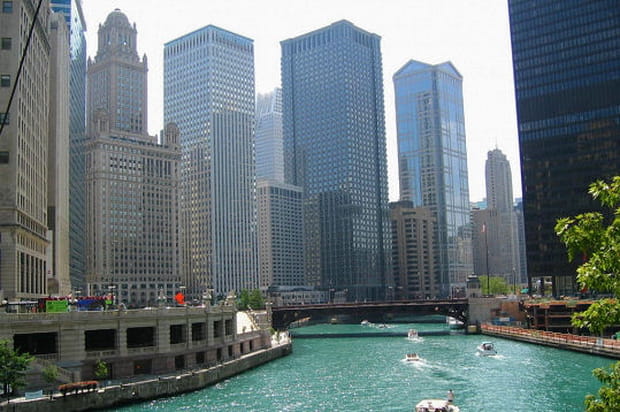 Les façades sur Chicago River