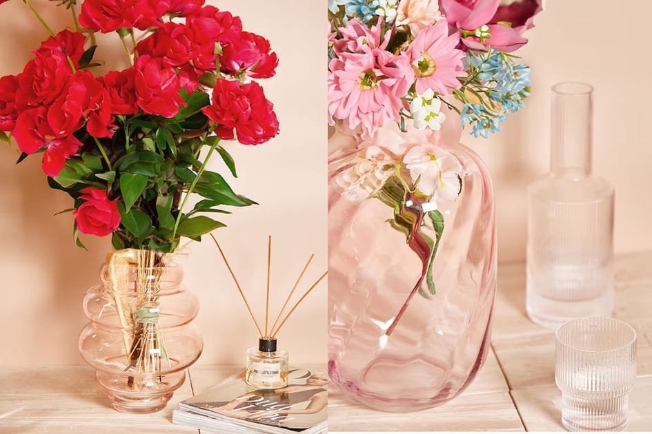 Un joli vase pour accueillir votre bouquet de Saint-Valentin