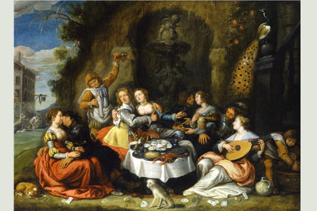 Le fils prodigue dissipant son héritage