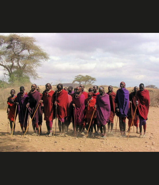 Danse du lion chez les Massa&iuml;