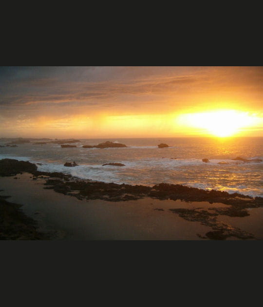 Soleil couchant sur l'Atlantique