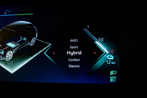 Plusieurs modes de conduite disponibles sur le DS7 Crossback