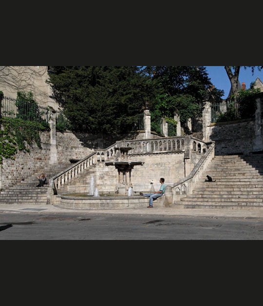 La place du Jet-d'Eau