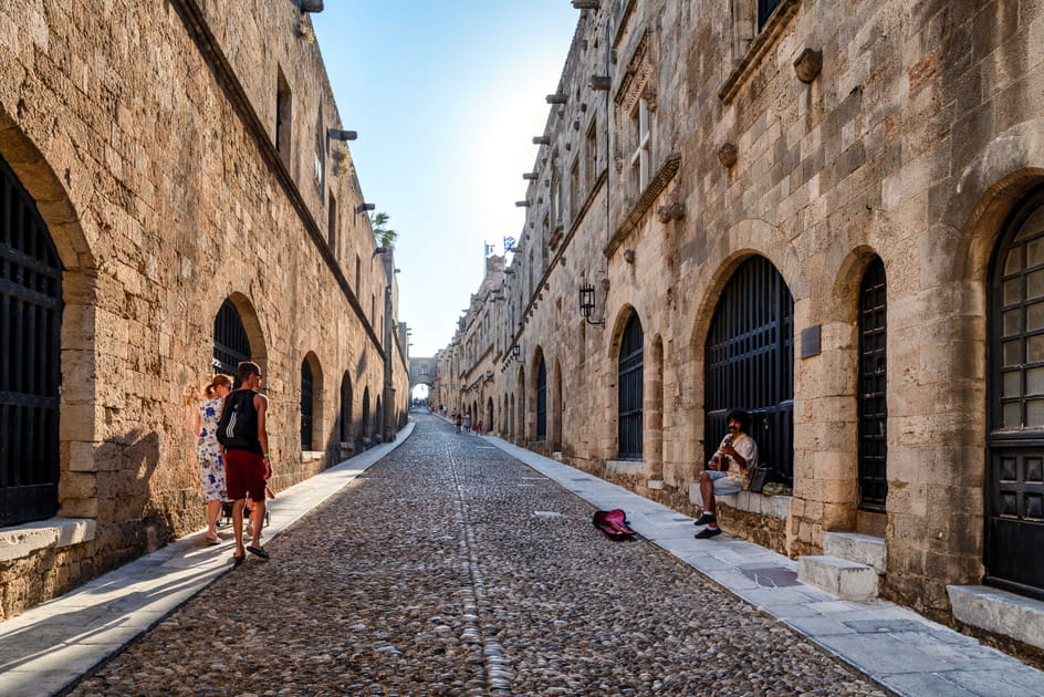 Le quartier des Chevaliers &agrave; Rhodes