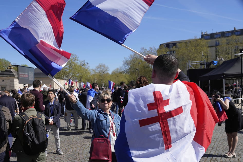 Une manif du Rassemblement national aux rangs clairsem&eacute;s