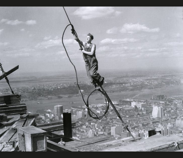 &quot;Icare&quot;, en haut de l'Empire State Building, 1931