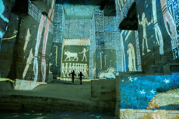 Les vestiges de l'Egypte ancienne en son et lumières