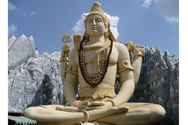 La statue de Shiva à Bangalore en Inde