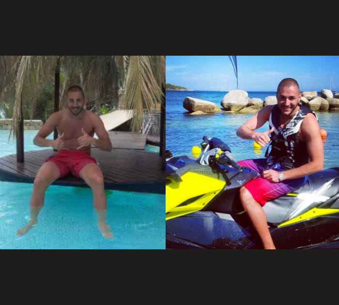 Karim Benzema au soleil
