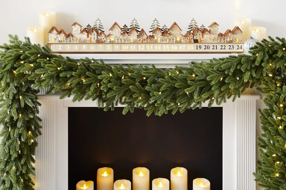 Une id&eacute;e d&eacute;co qui change&nbsp;: une chemin&eacute;e de l'Avent pour No&euml;l