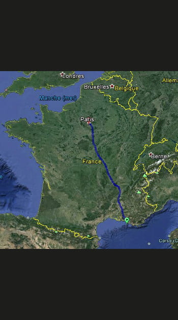 2e - Marseille-Paris&nbsp;: 0,12&euro;/km