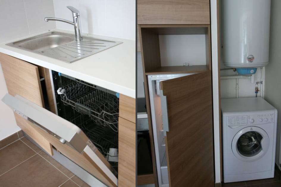 Une cuisine &eacute;quip&eacute;e dans chaque logement de la r&eacute;sidence senior