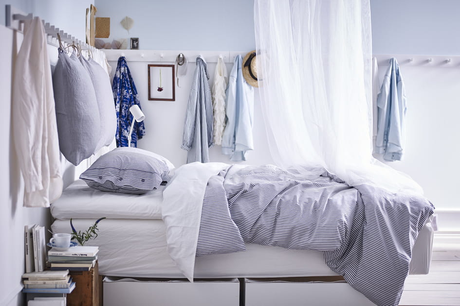 Une t&ecirc;te de lit moelleuse