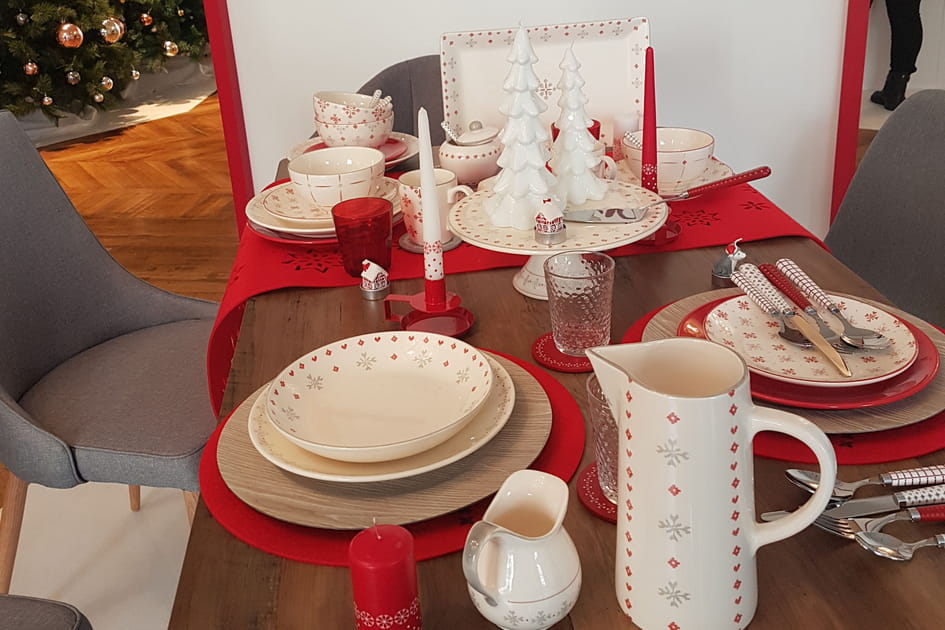 Une table de f&ecirc;te hivernale
