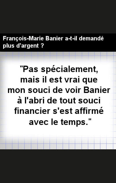 Des pressions de Banier&nbsp;?