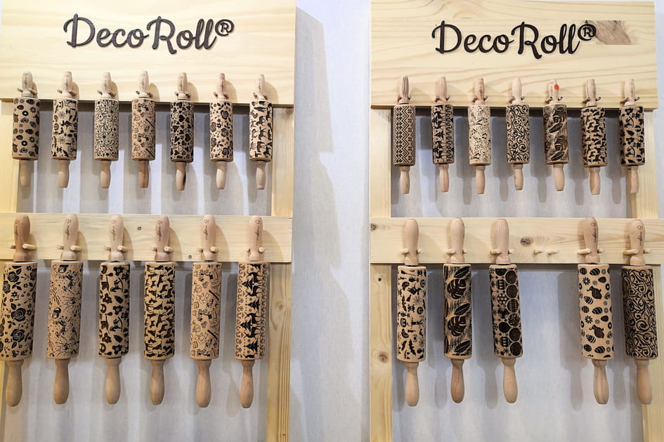 Des rouleaux p&acirc;tissiers &agrave; motifs