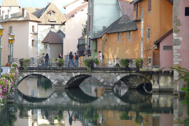 Le quartier ancien d'Annecy et ses maisons colorées