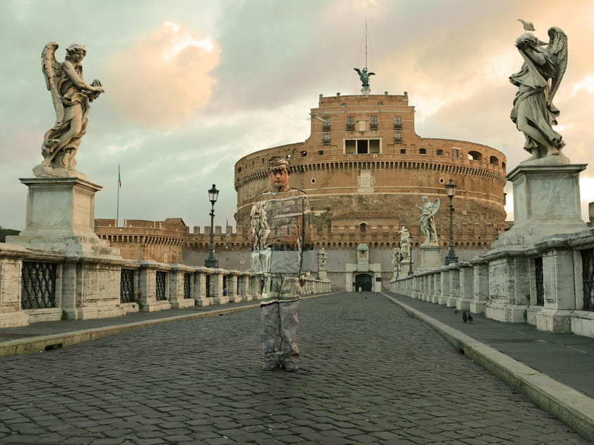 A Rome devant le Ch&acirc;teau Saint-Ange