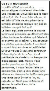 connaître les limites de son flash