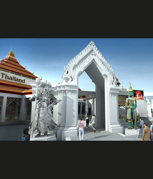 Le temple sacr&eacute; pour la Thailande