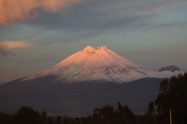 Coucher de soleil sur le Cotopaxi