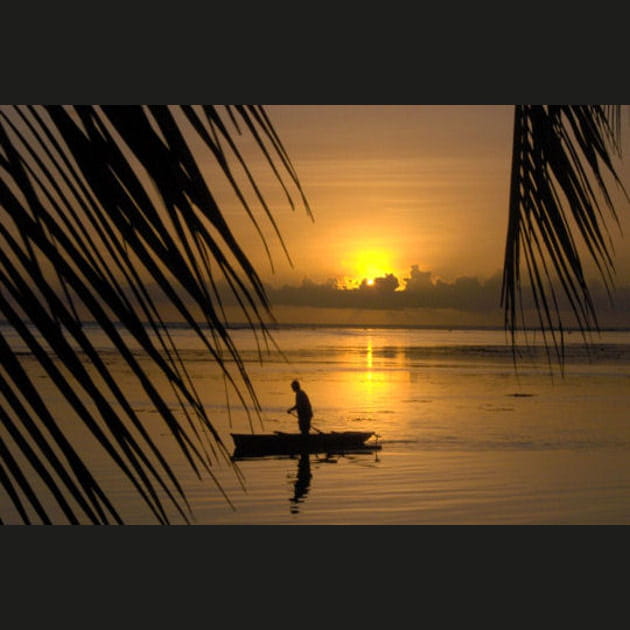 Nuit en feu &agrave; Moorea