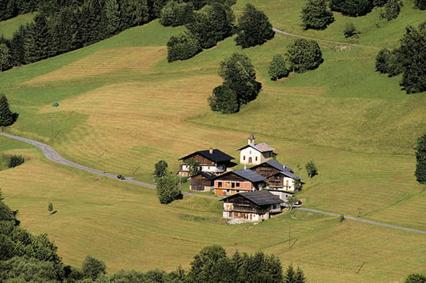 Vue sur un hameau