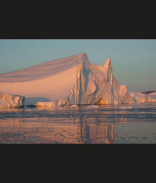 Une belle glace couleur p&ecirc;che