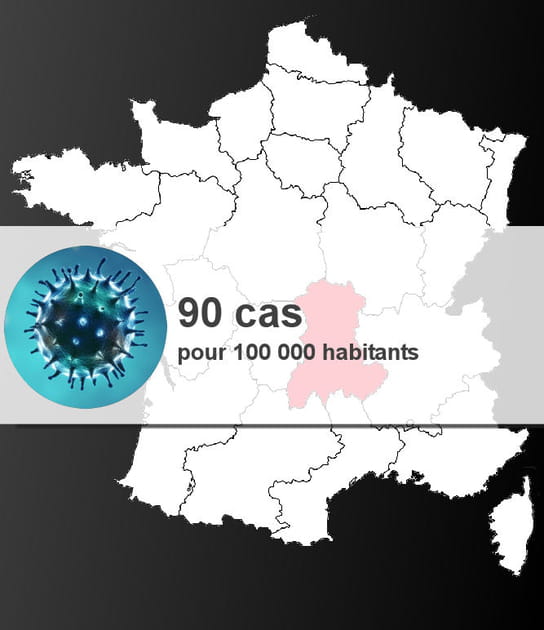 6e r&eacute;gion la plus touch&eacute;e par la grippe : l'Auvergne