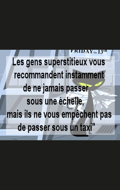 Attention au passage sous une &eacute;chelle&nbsp;!