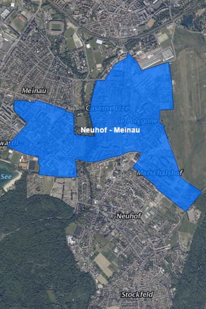 Strasbourg : Meinau  (Canardi&egrave;re Est) +&nbsp;Neuhof&nbsp;(Cit&eacute;s)