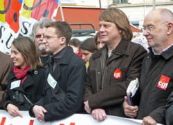 manifestation du 29 mars 2008 'pour l'avenir des retraites' à l'appel de la cgt,