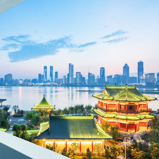 Shanghai en Chine, 23h15&nbsp;aller-retour