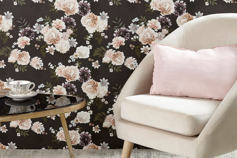 Des fleurs sur les murs