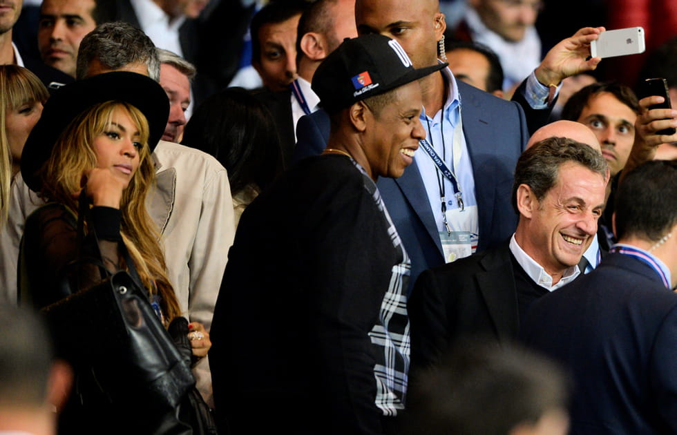Beyonc&eacute; et Jay-Z accueillis par Nicolas Sarkozy