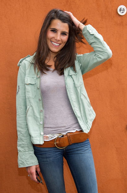 Décontractée à Roland-Garros