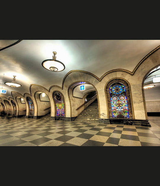 Station Novolobodskaya &agrave; Moscou