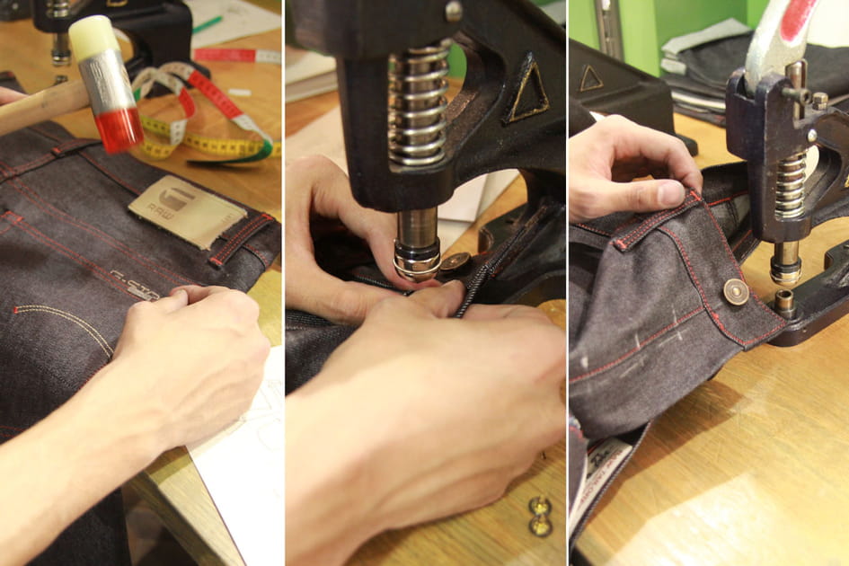 Fixation des boutons