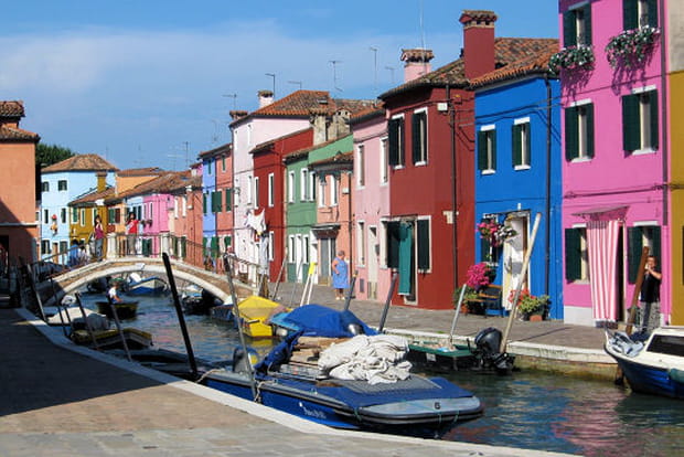 Multicolore Burano à Venise