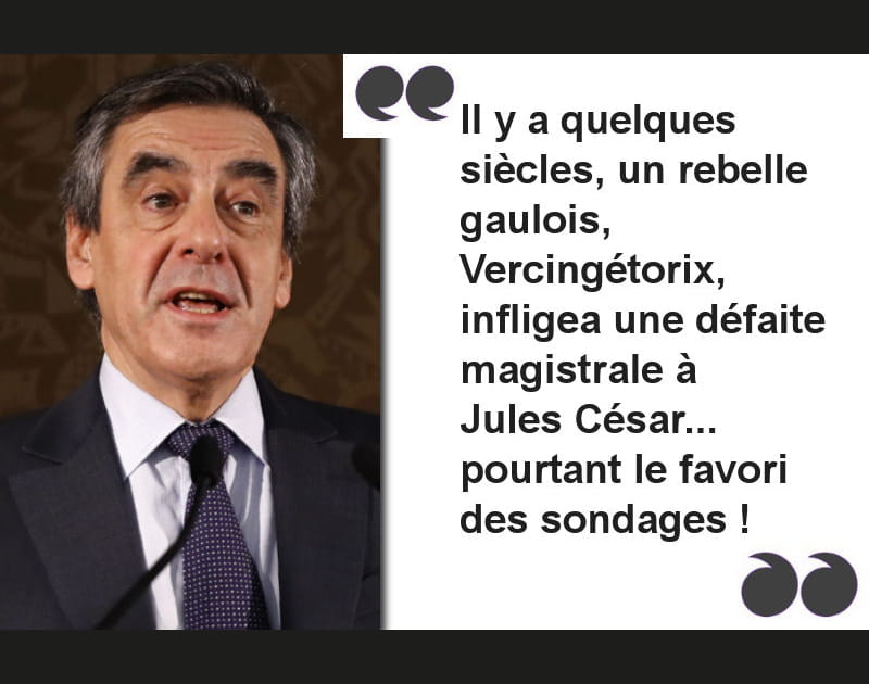 Fillon&nbsp;: &quot;Jules C&eacute;sar, favori des sondages&quot;