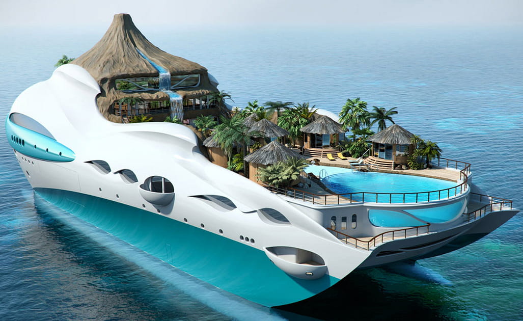 Tropical Island Paradise Yacht