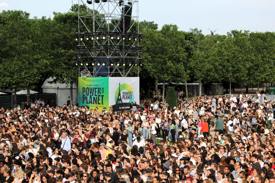 La foule de Global Citizens