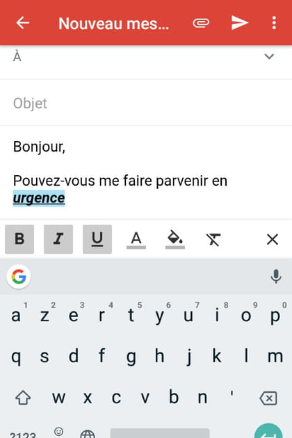 Enjoliver la pr&eacute;sentation d'un message