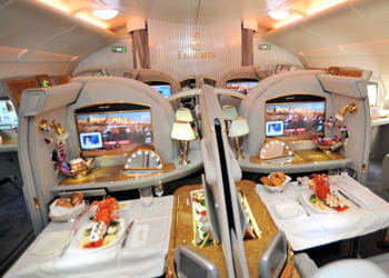 et dans la business classe de l'a380