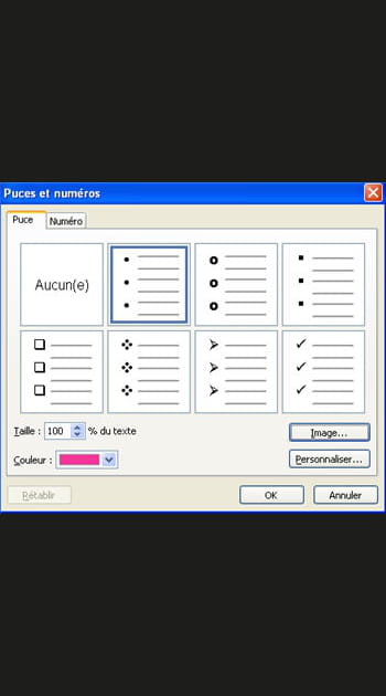 G&eacute;rer et varier les listes et paragraphes